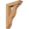 Ekena Millwork Funston Traditional Smooth Bracket w/ Offset Brace, Western Red Cedar, 5 1/2"W x 20"D x 28"H BKT0604X20X28FST01SWR - alternate 1